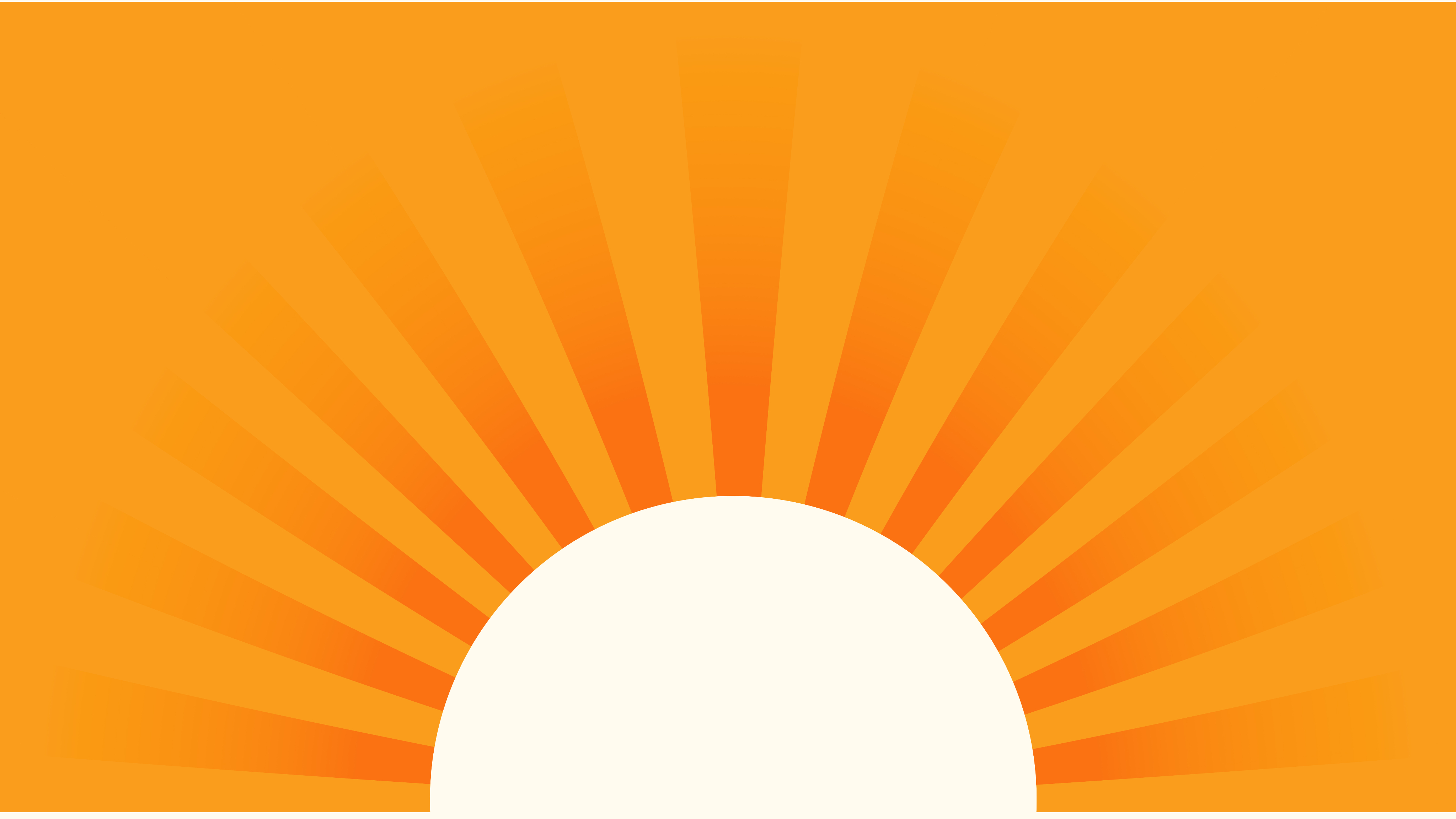 Orange sunburst background